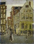 George Hendrik Breitner The Lauriergracht at the Tweede Laurierdwarsstraat Germany oil painting artist